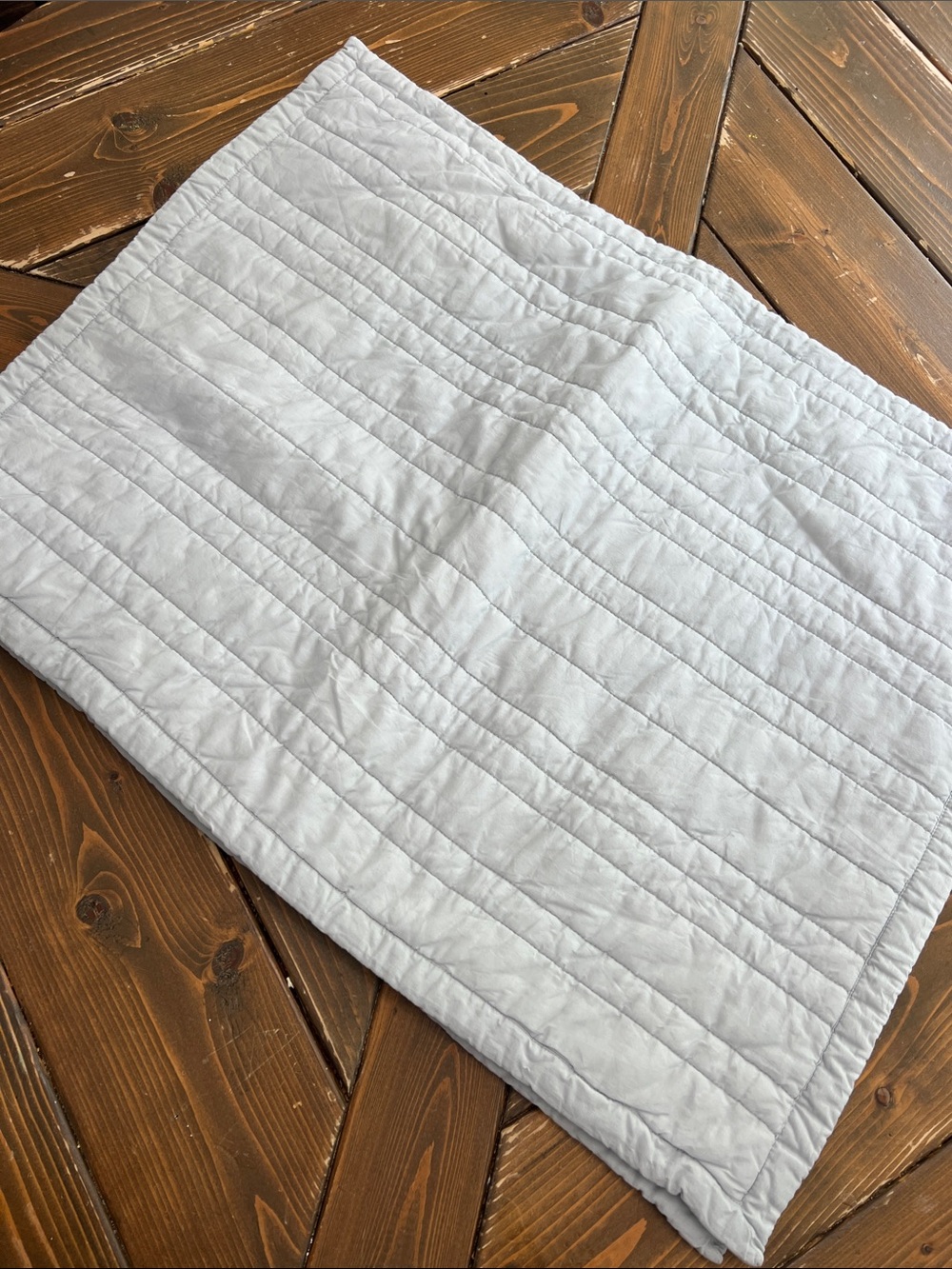 Quince Pillow Shams, Standard – Mist, 100% Organic Cotton, NWOT (Set of 2)